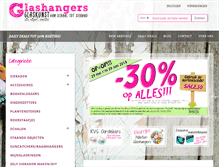 Tablet Screenshot of glashangers.nl